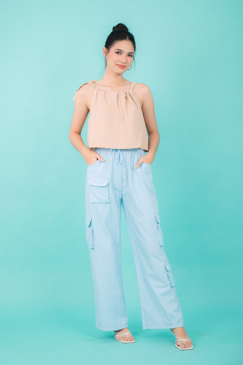 GS Basics 2: Jesah Pleated Tie Top